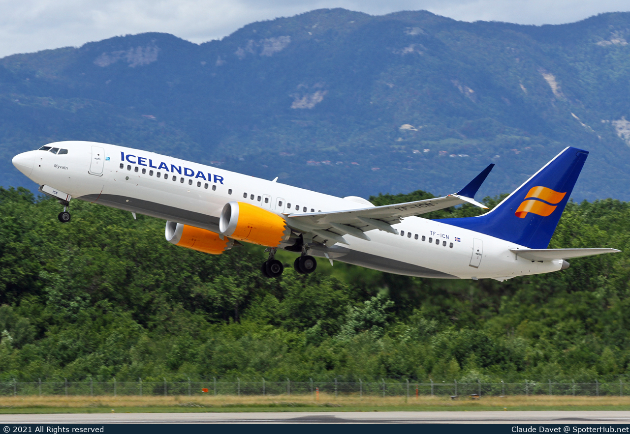 Photo of TF-ICN - Boeing 737 MAX 8 operated by Icelandair
