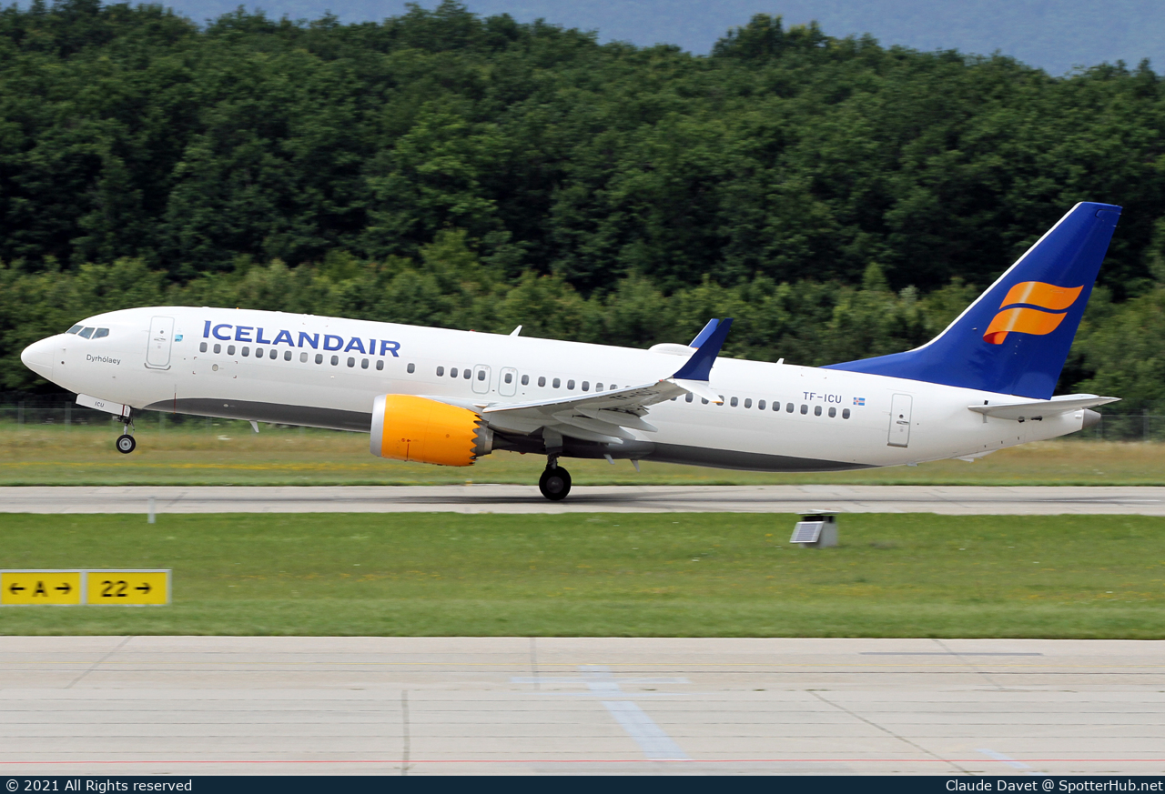 Photo of TF-ICU - Boeing 737 MAX 8 operated by Icelandair