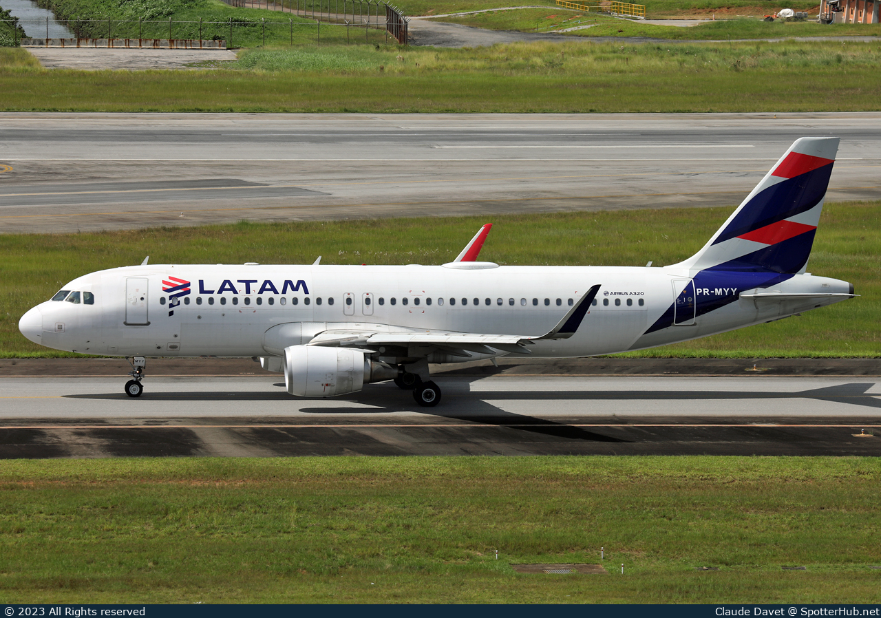 Photo of PR-MYY - Airbus A320-214 operated by LATAM Airlines Brasil