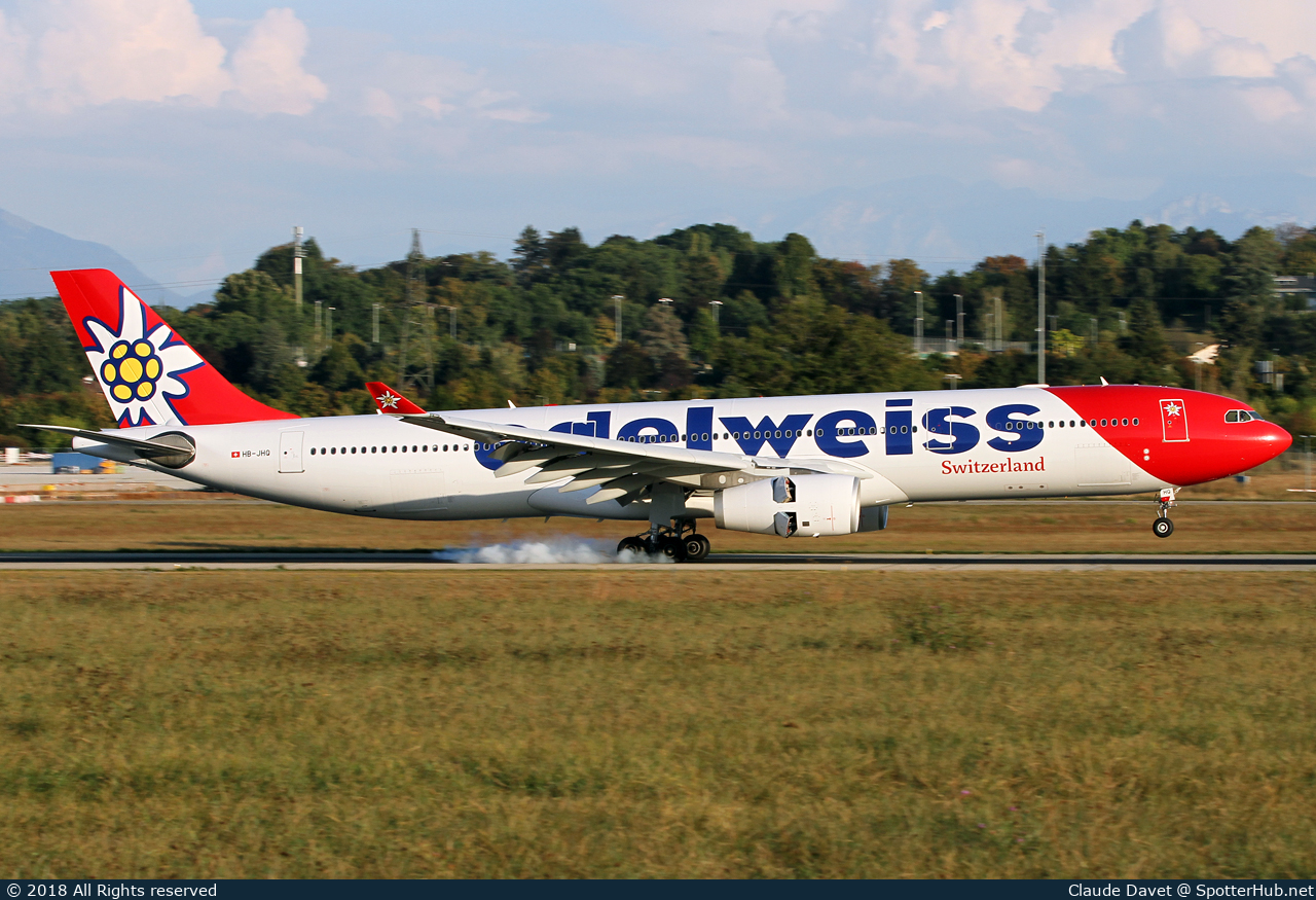 Photo of HB-JHQ - Airbus A330-343 operated by Edelweiss Air