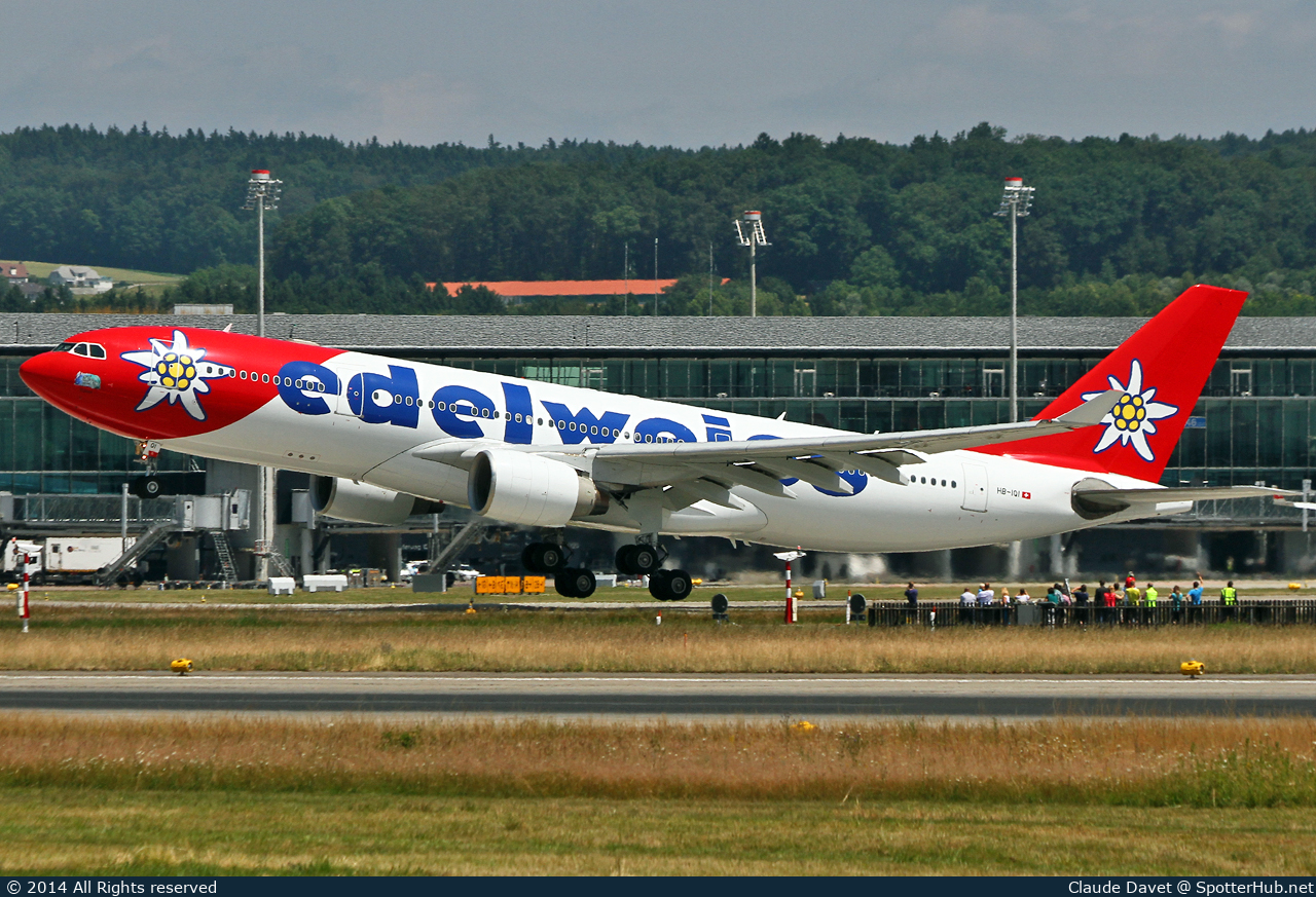 Photo of HB-IQI - Airbus A330-223 operated by Edelweiss Air
