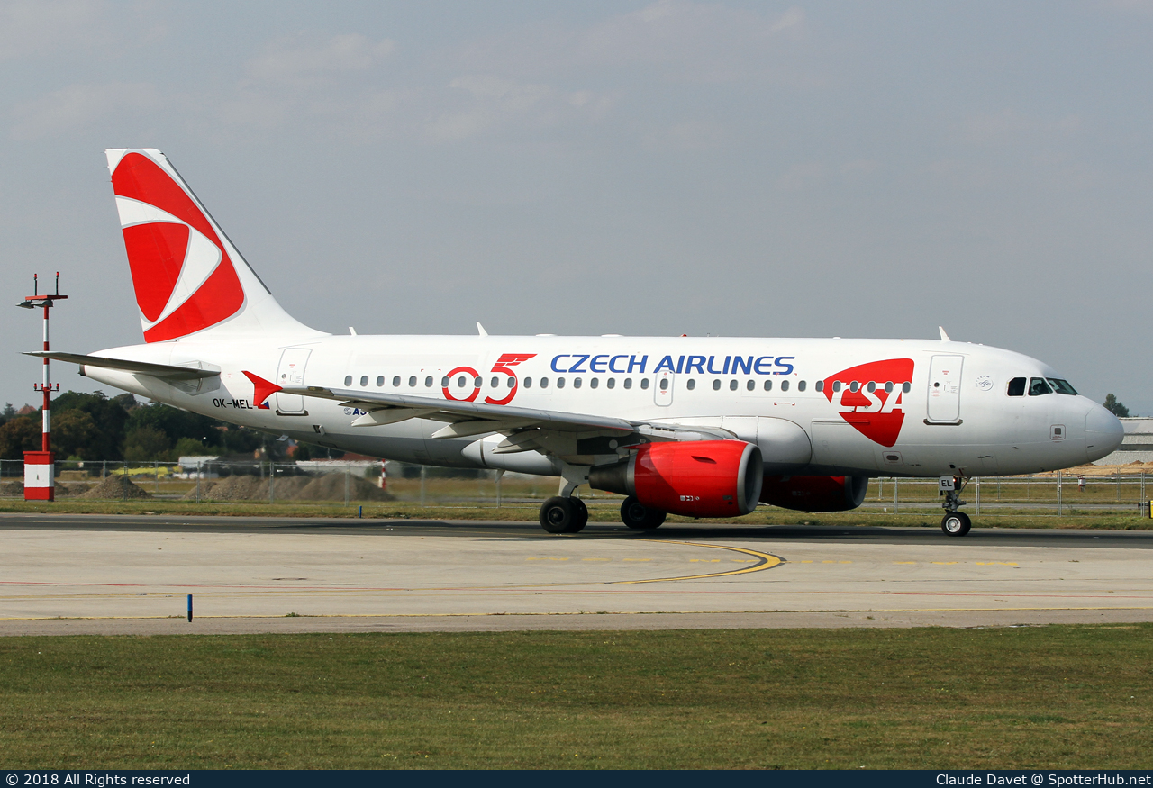 Photo of OK-MEL - Airbus A319-112 operated by CSA Czech Airlines