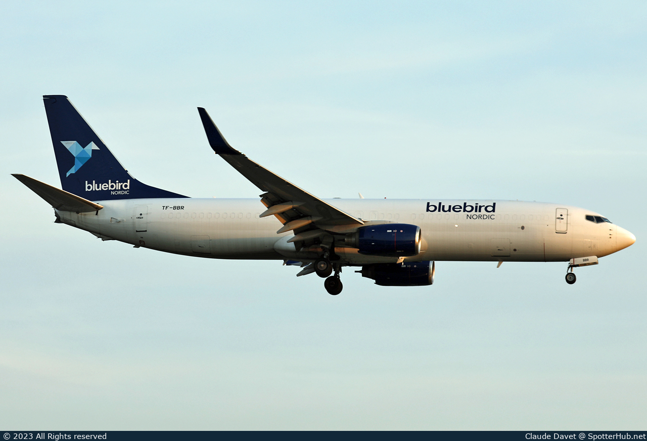 Photo of TF-BBR - Boeing 737-8F2(BCF) operated by Bluebird Nordic