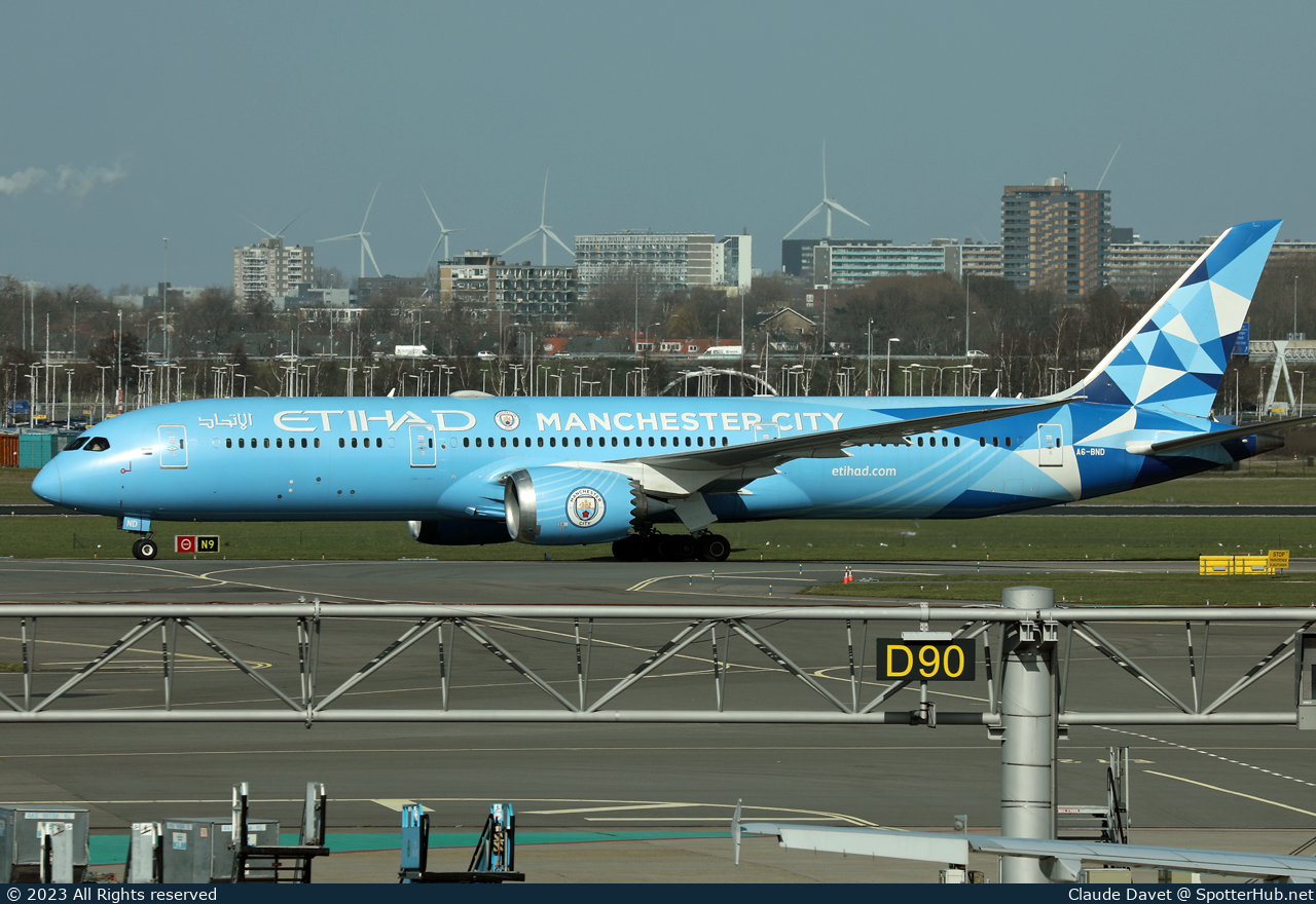 Photo of A6-BND - Boeing 787-9 Dreamliner operated by Etihad Airways