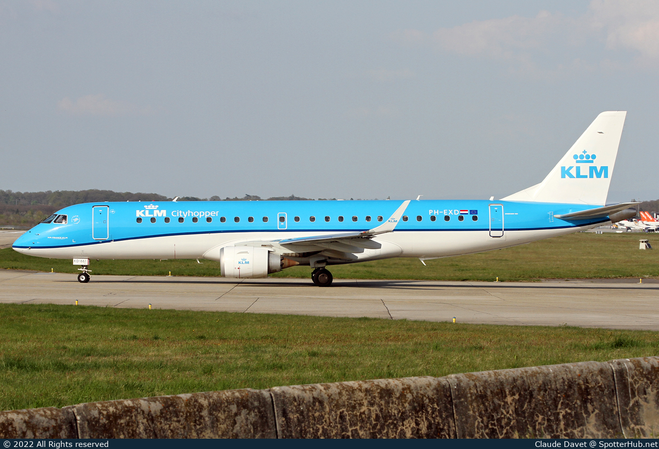 Photo of PH-EXD - Embraer ERJ-190STD operated by KLM Cityhopper