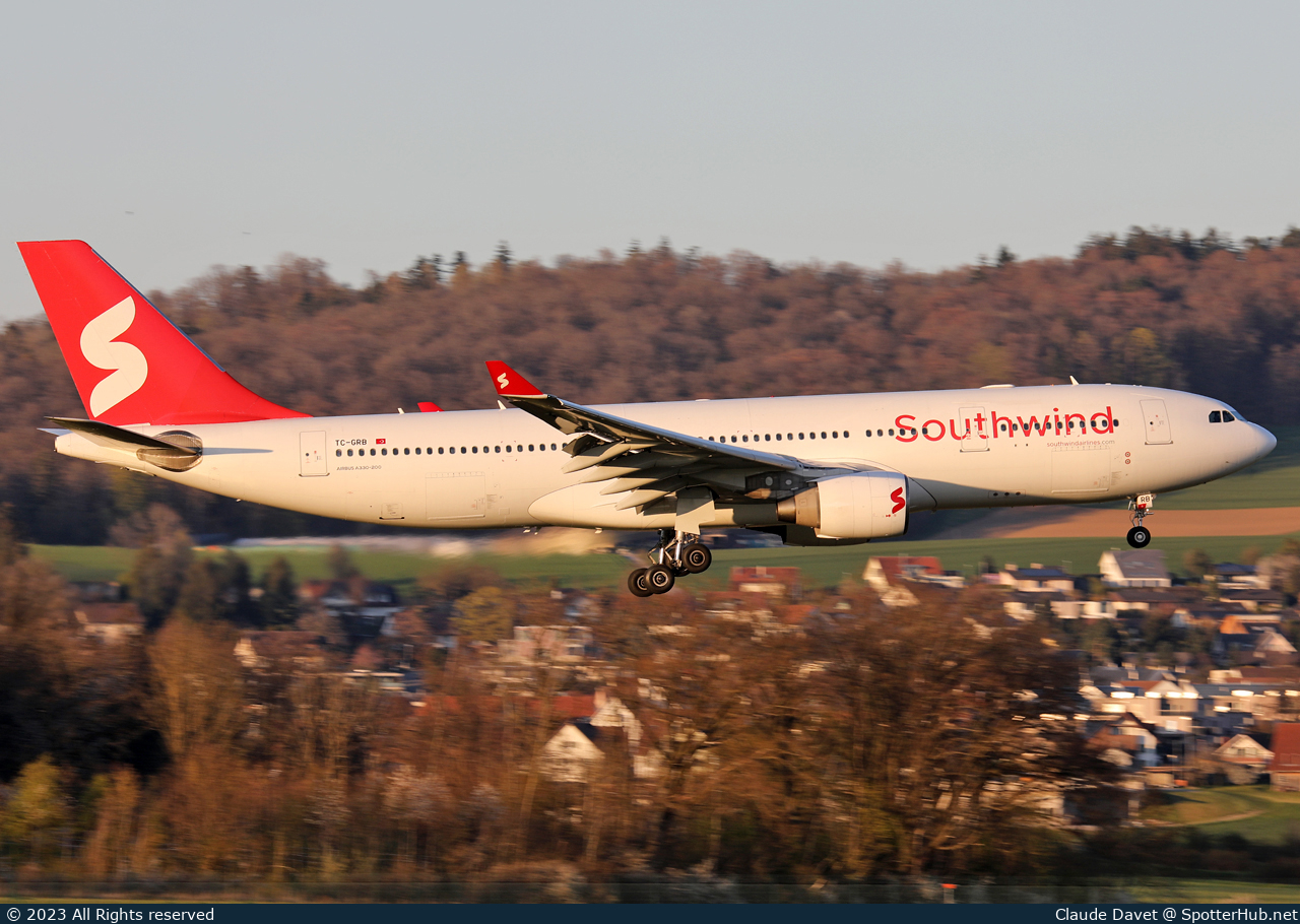 Photo of TC-GRB - Airbus A330-223 operated by Southwind Airlines