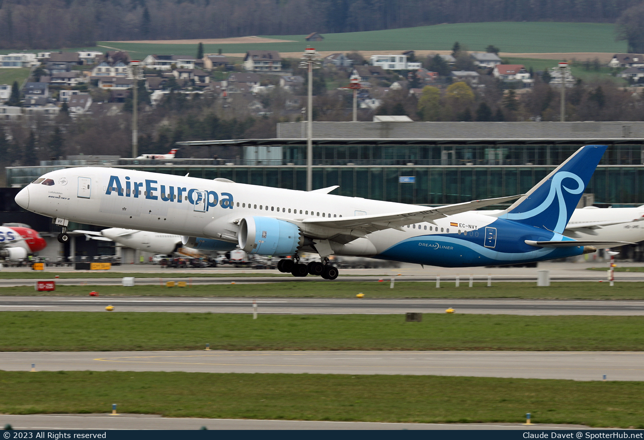 Photo of EC-NVY - Boeing 787-9 Dreamliner operated by Air Europa