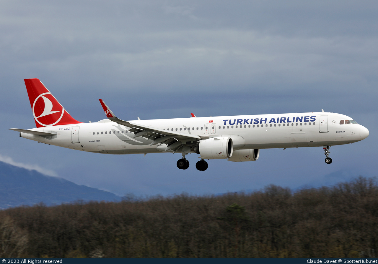 Photo of TC-LSZ - Airbus A321-271NX operated by Turkish Airlines