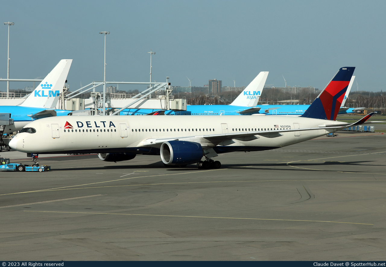 Photo of N509DN - Airbus A350-941 operated by Delta Air Lines
