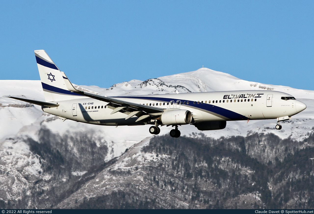 Photo of 4X-EHB - Boeing 737-958(ER) operated by El Al Israel Airlines