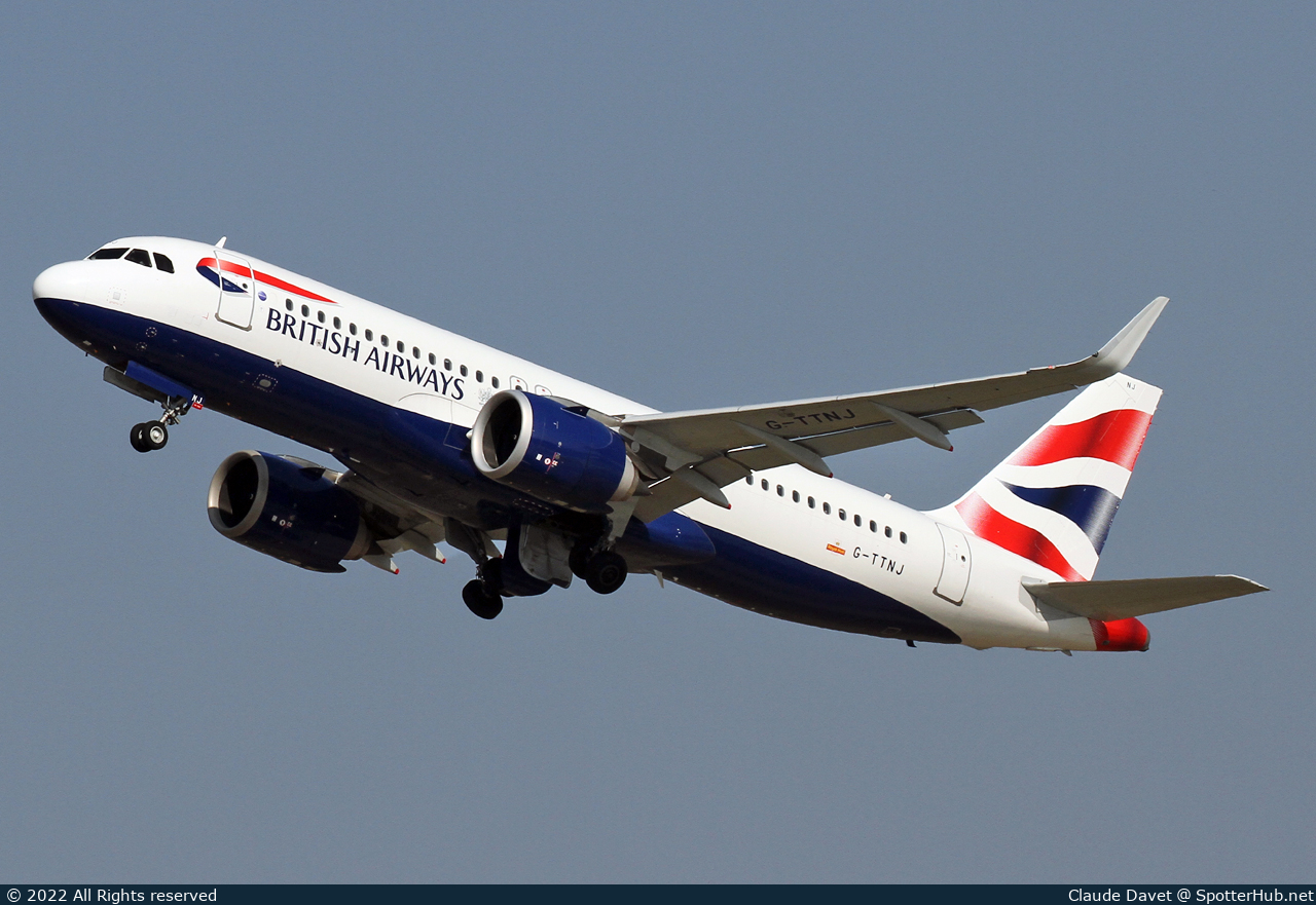 Photo of G-TTNJ - Airbus A320-251N operated by British Airways