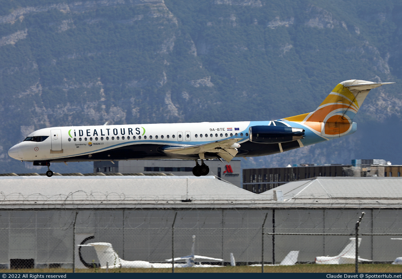 Photo of 9A-BTE - Fokker 100 operated by Trade Air