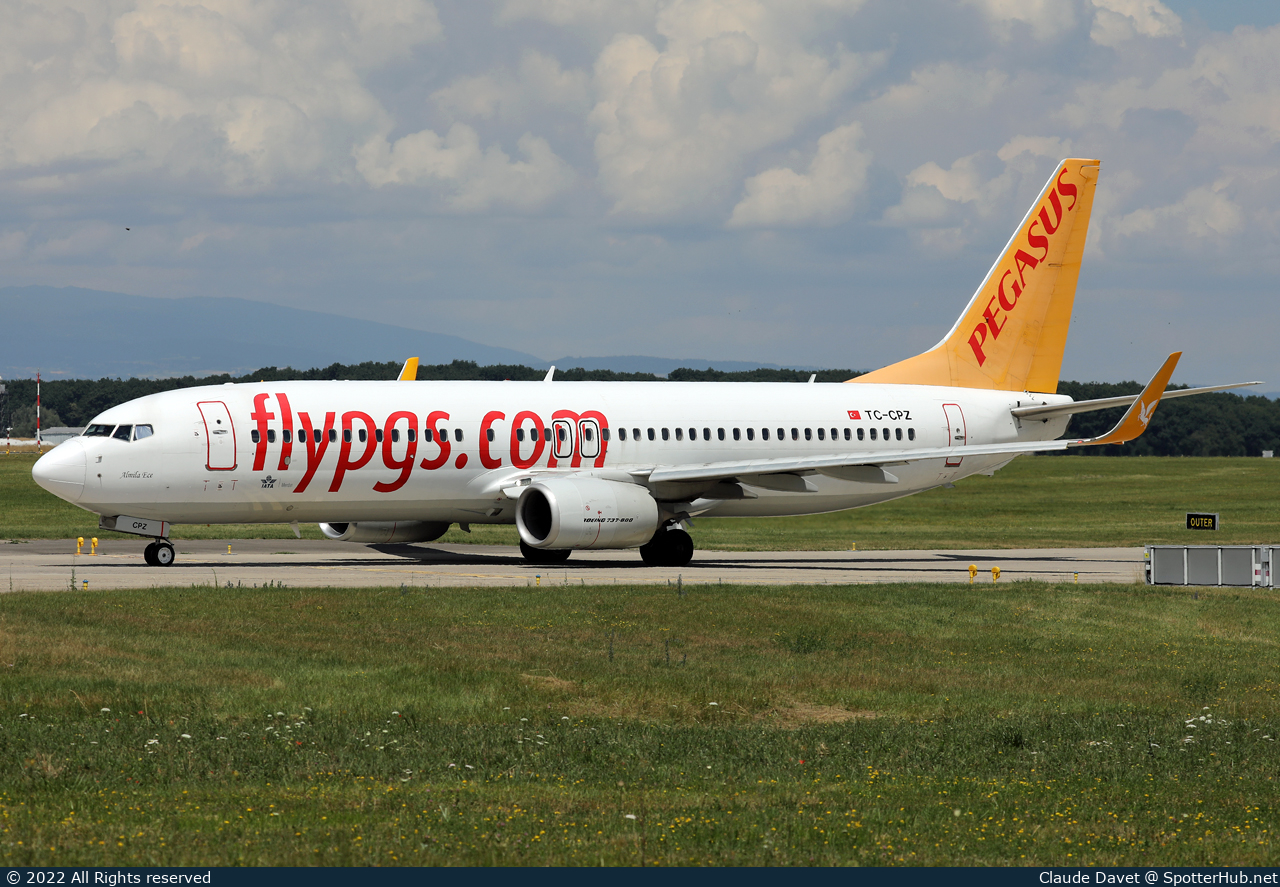 Photo of TC-CPZ - Boeing 737-8H6 operated by Pegasus Airlines