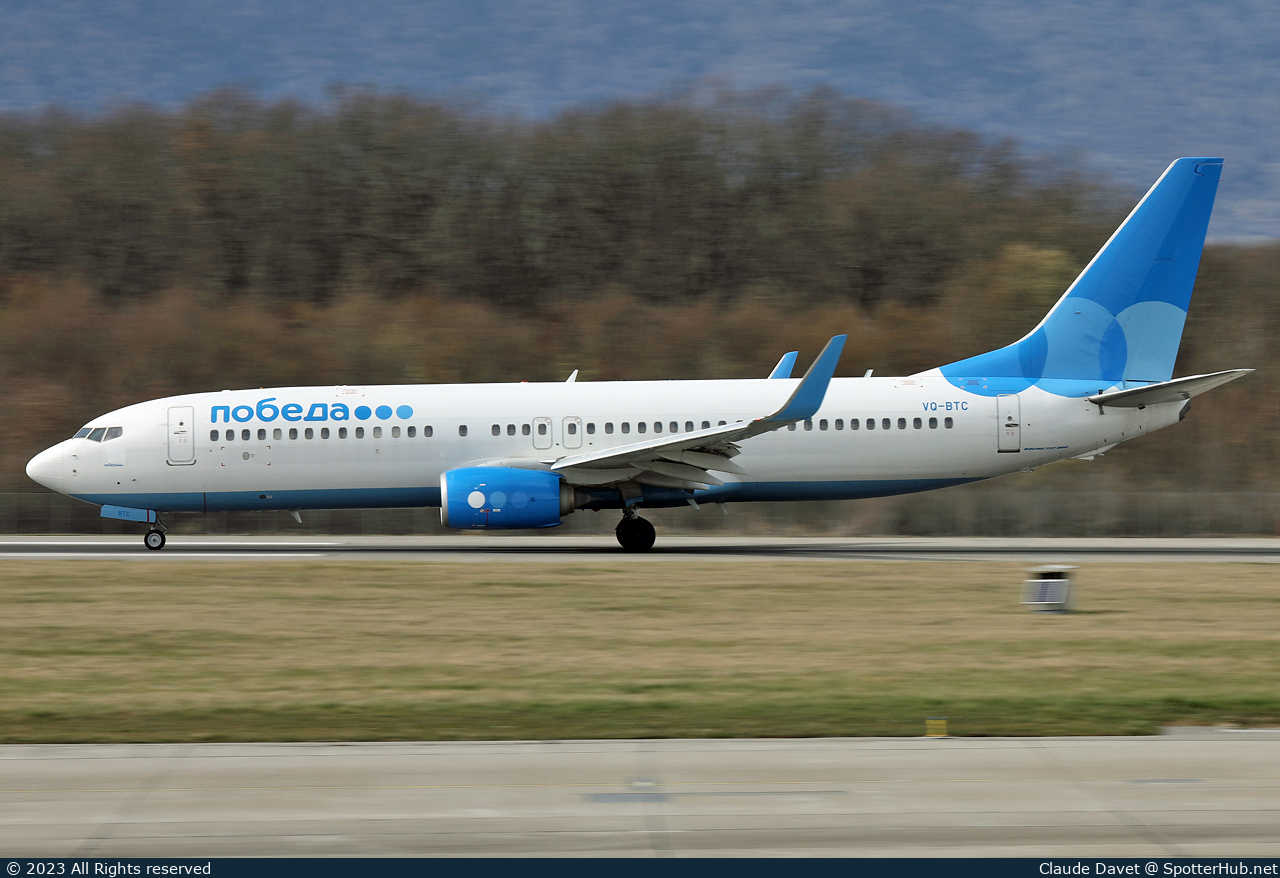 Photo of VQ-BTC - Boeing 737-8MA operated by Pobeda
