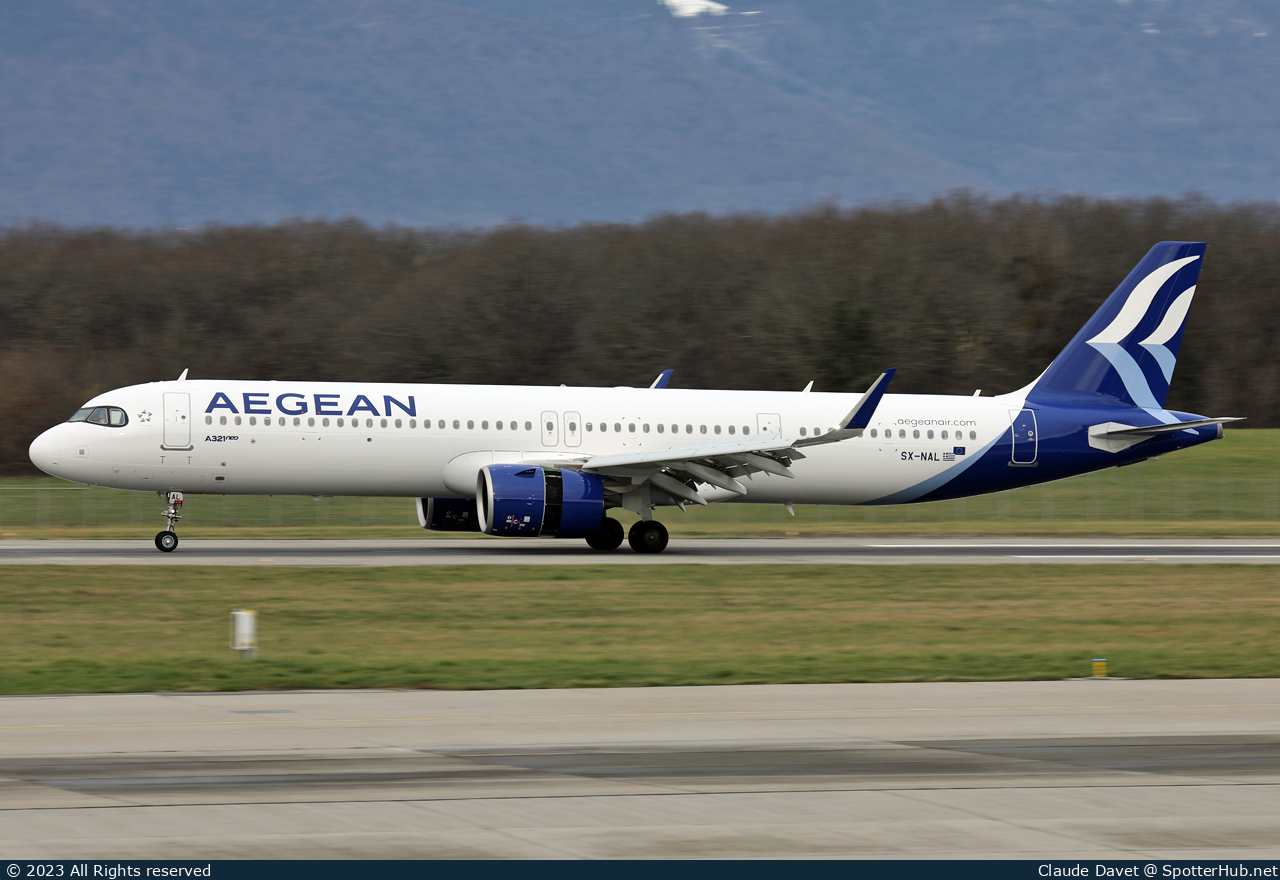 Photo of SX-NAL - Airbus A321-271NX operated by Aegean Airlines