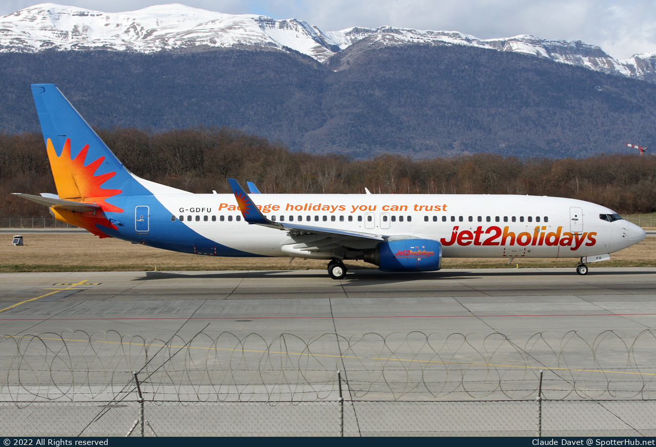 Photo of G-GDFU - Boeing 737-8K5 operated by Jet2