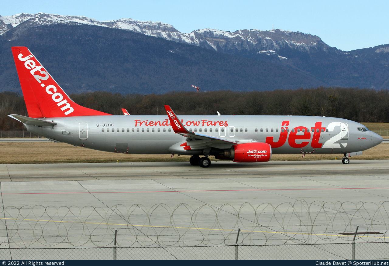Photo of G-JZHB - Boeing 737-8K5 operated by Jet2