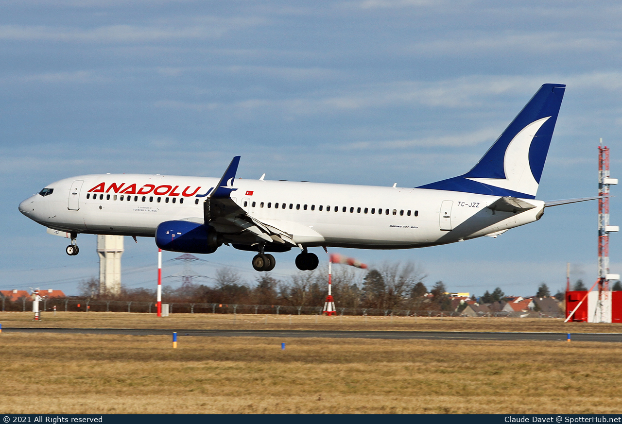 Photo of TC-JZZ - Boeing 737-8KV operated by AnadoluJet