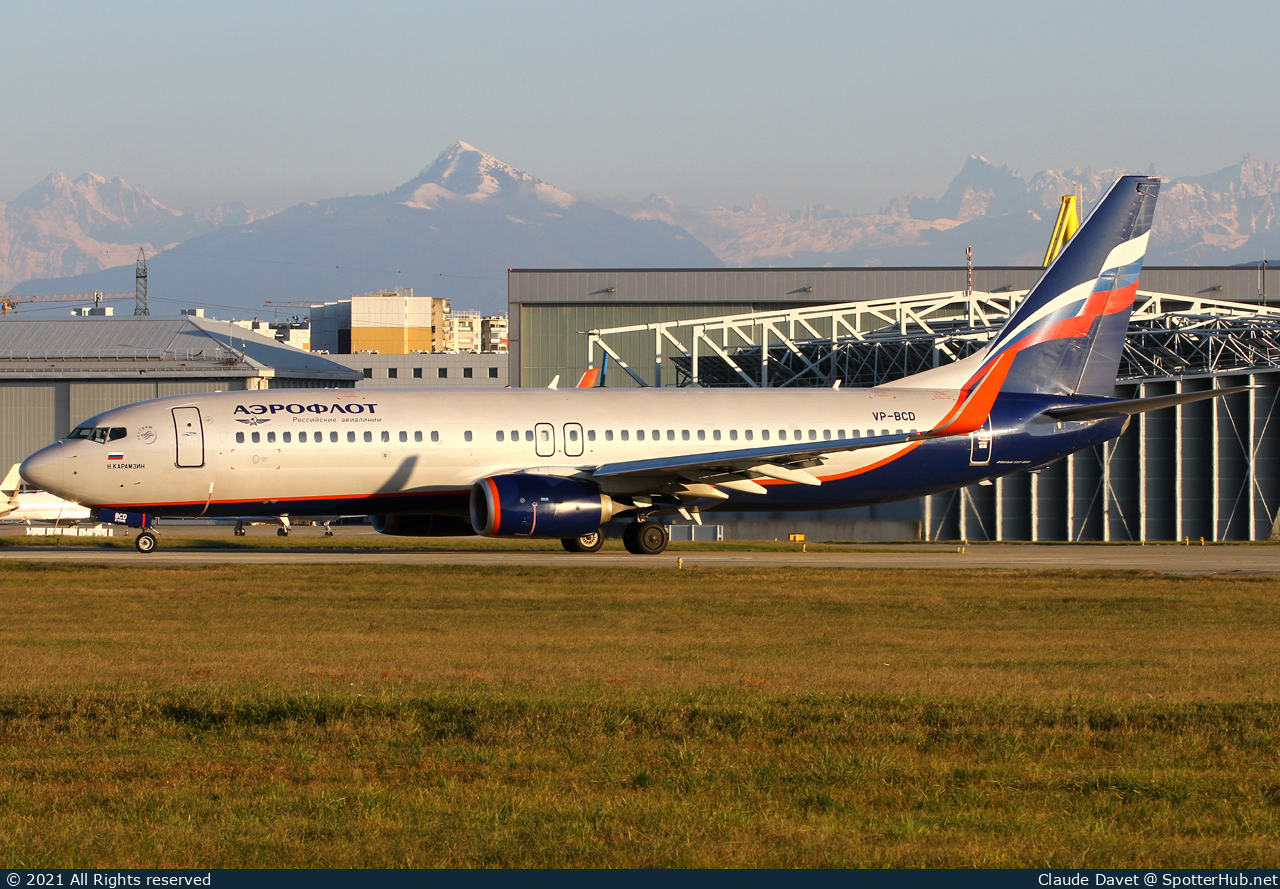 Photo of VP-BCD - Boeing 737-8LJ operated by Aeroflot