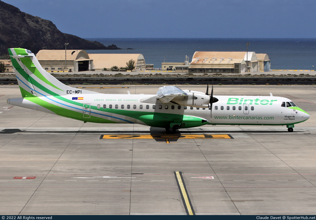 Photo of EC-MPI - ATR 72-600 operated by Binter Canarias (opb Canair)