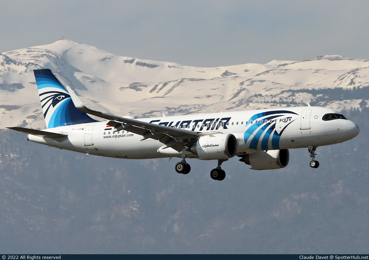 Photo of SU-GFM - Airbus A320-251N operated by Egyptair