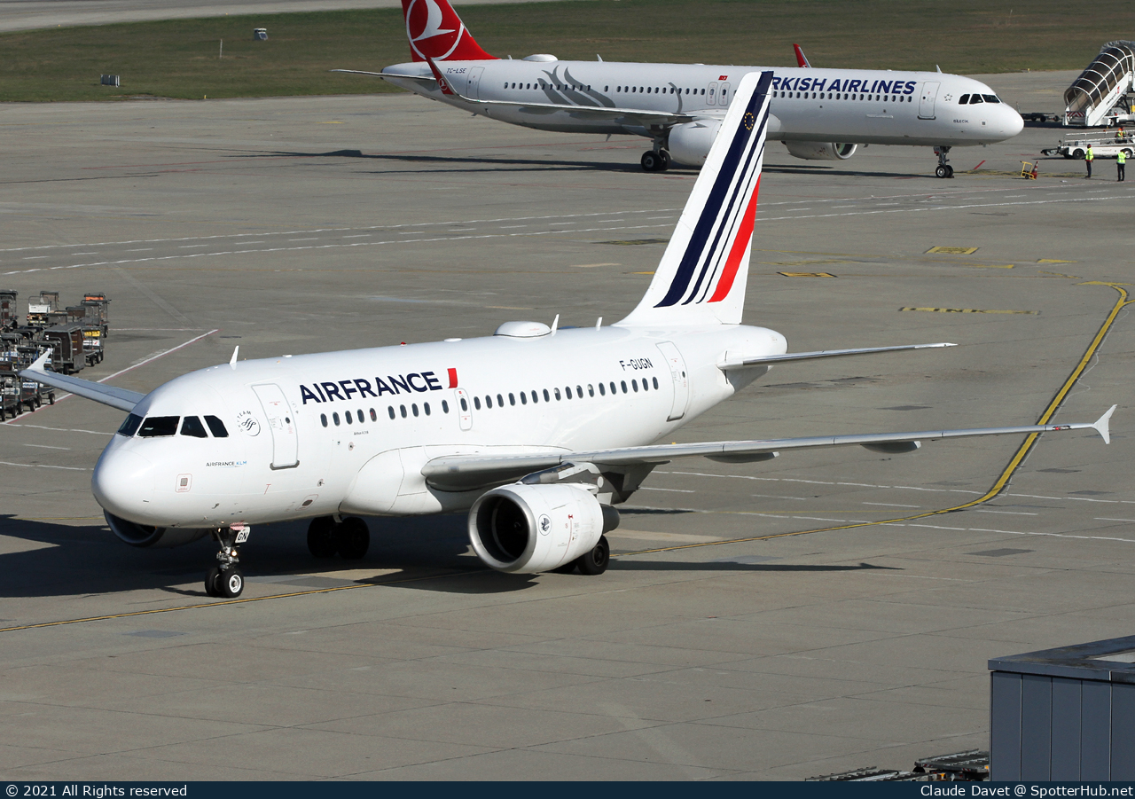 Photo of F-GUGN - Airbus A318-111 operated by Air France