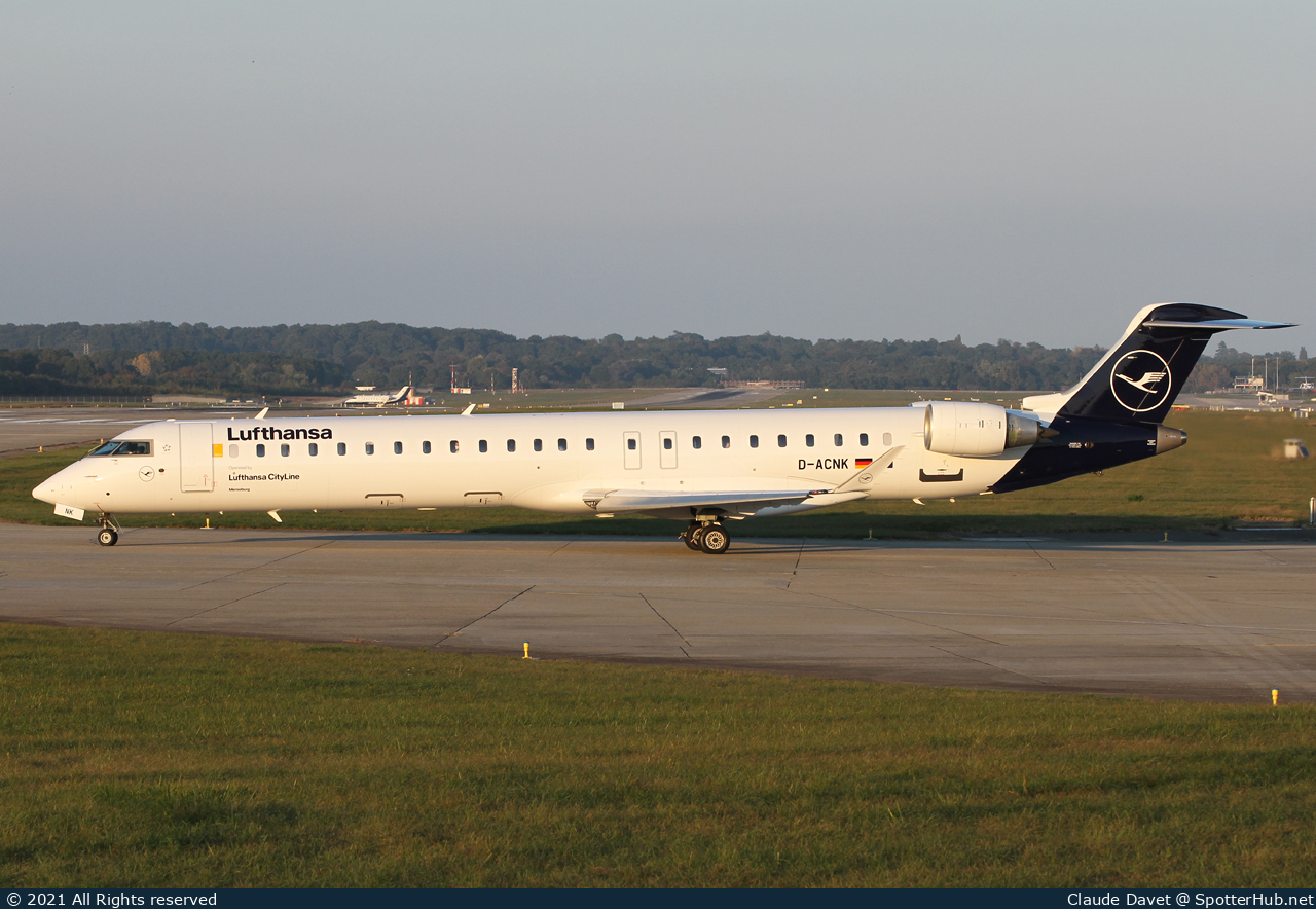 Photo of D-ACNK - Bombardier CRJ-900LR operated by Lufthansa CityLine