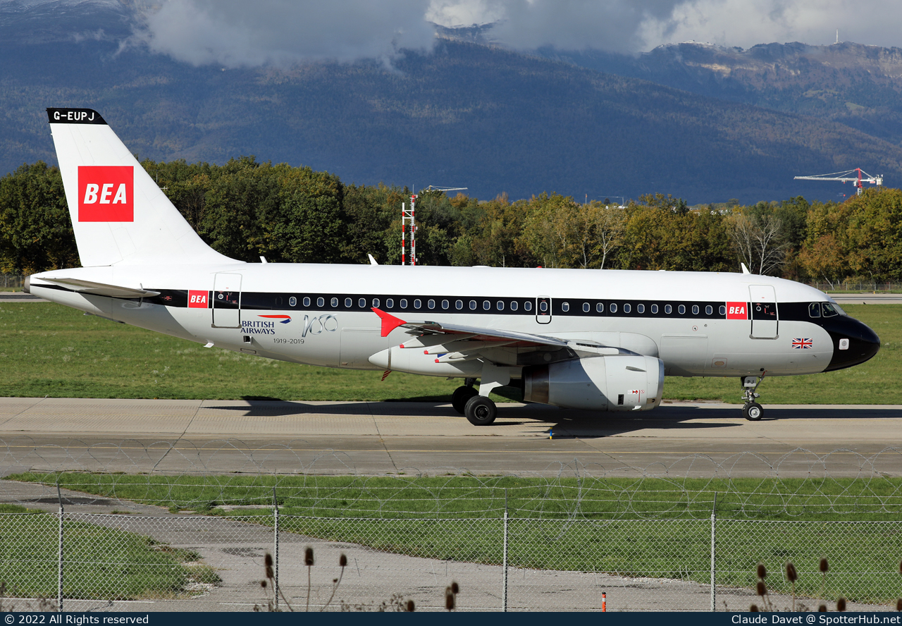 Photo of G-EUPJ - Airbus A319-131 operated by British Airways
