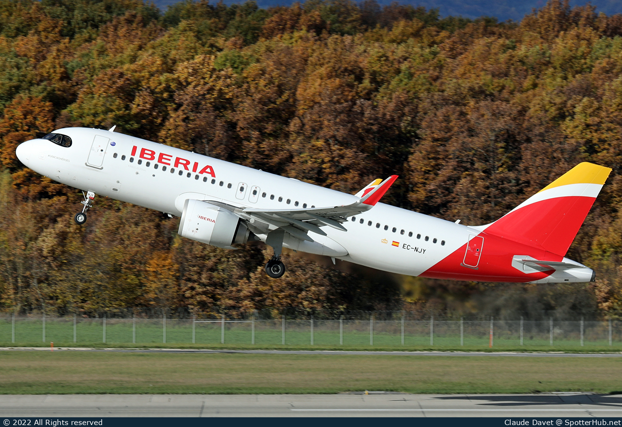 Photo of EC-NJY - Airbus A320-251N operated by Iberia
