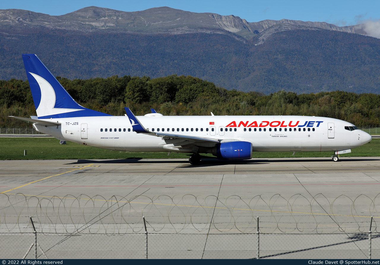 Photo of TC-JZS - Boeing 737-8JP operated by AnadoluJet