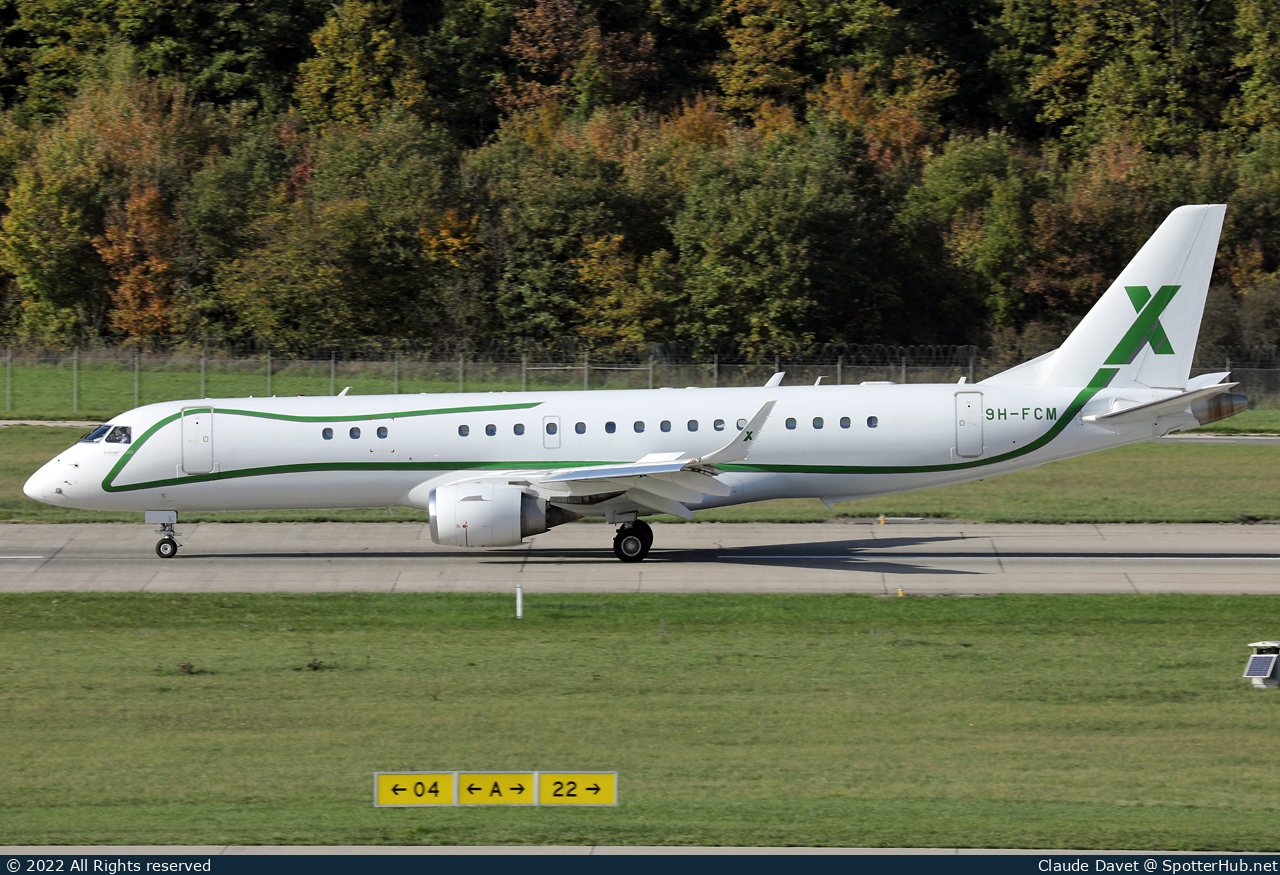 Photo of 9H-FCM - Embraer Lineage 1000 operated by AirX Charter