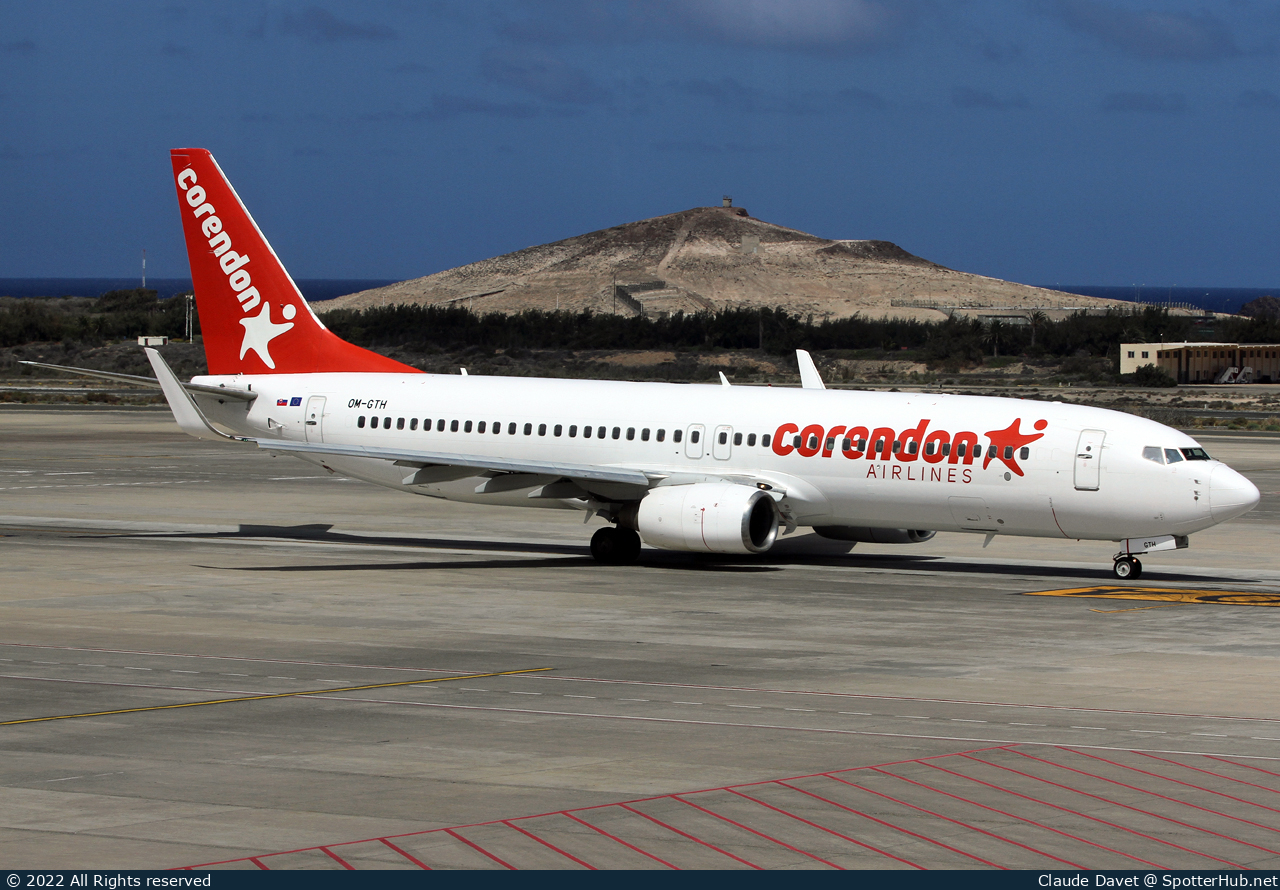 Photo of OM-GTH - Boeing 737-8BK operated by Corendon Airlines (opb Go2Sky)