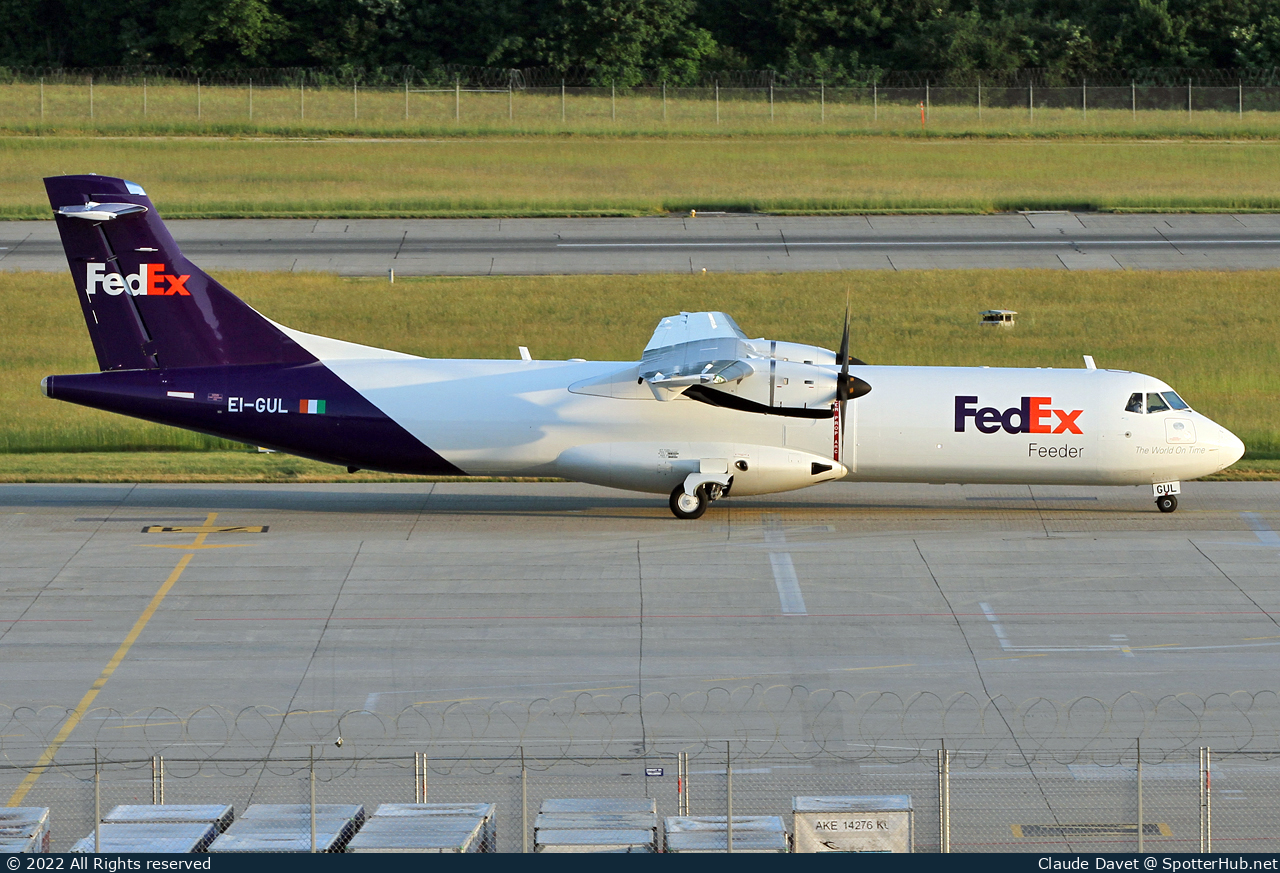 Photo of EI-GUL - ATR 72-600(F) operated by FedEx Feeder (opb ASL Airlines Ireland)