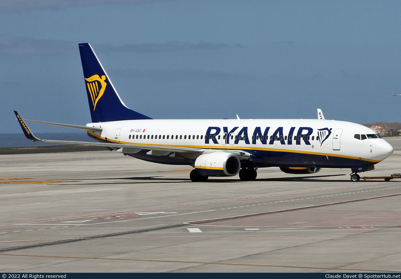 Photo of 9H-QAO - Boeing 737-8AS operated by Ryanair (opb Malta Air)