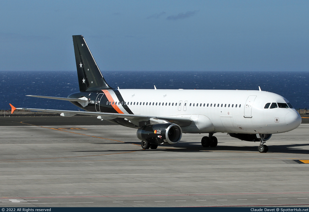 Photo of G-POWM - Airbus A320-232 operated by Titan Airways