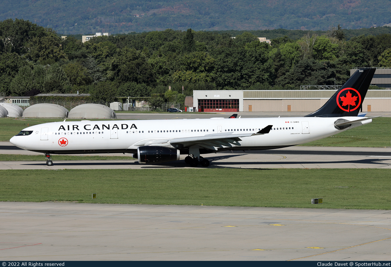 Photo of C-GHKC - Airbus A330-343 operated by Air Canada