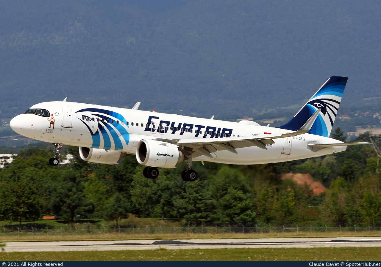 Photo of SU-GFQ - Airbus A320-251N operated by Egyptair