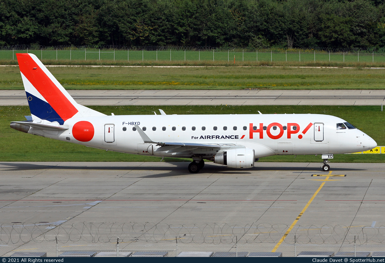 Photo of F-HBXD - Embraer ERJ-170STD operated by Air France HOP