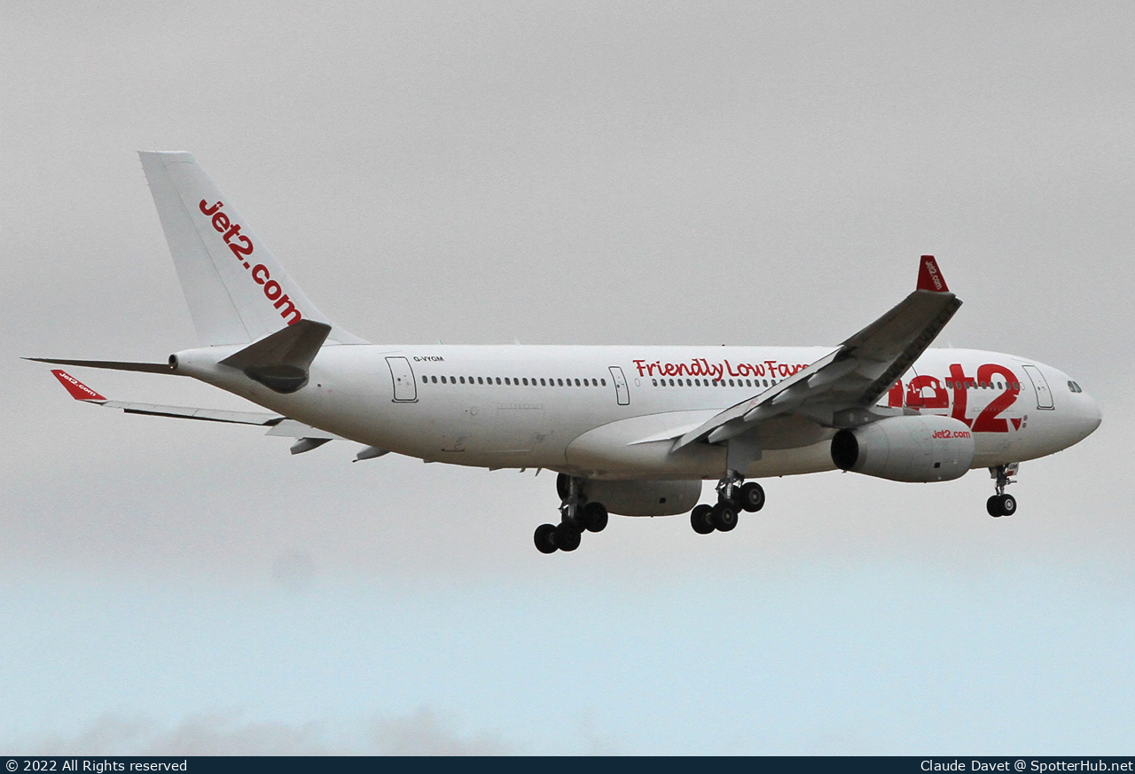 Photo of G-VYGM - Airbus A330-243 operated by Jet2 (opb AirTanker)
