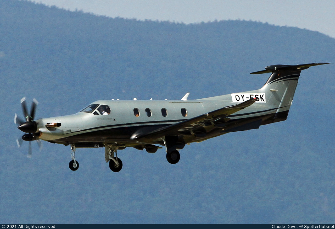 Photo of OY-ESK - Pilatus PC-12 NG operated by Skjaerbaek Aviation Services