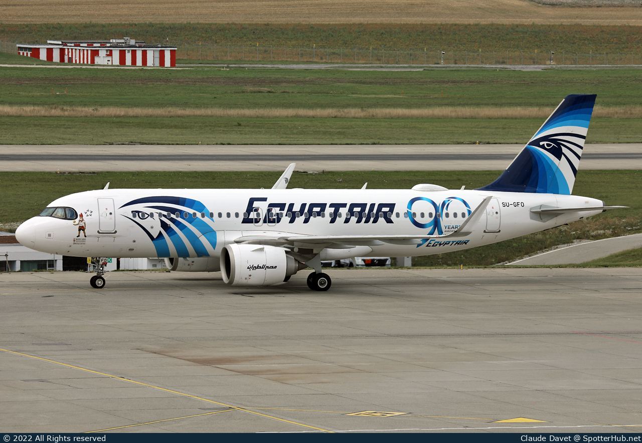 Photo of SU-GFO - Airbus A320-251N operated by Egyptair