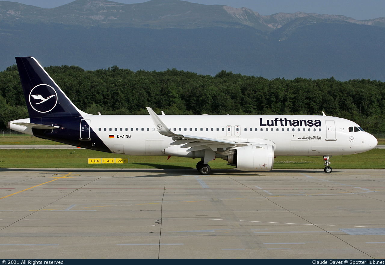 Photo of D-AINQ - Airbus A320-271N operated by Lufthansa