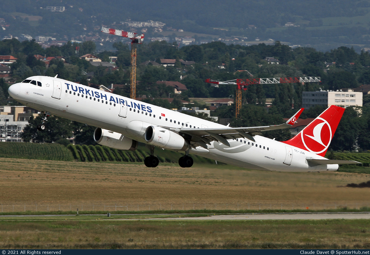Photo of TC-JSN - Airbus A321-231 operated by Turkish Airlines