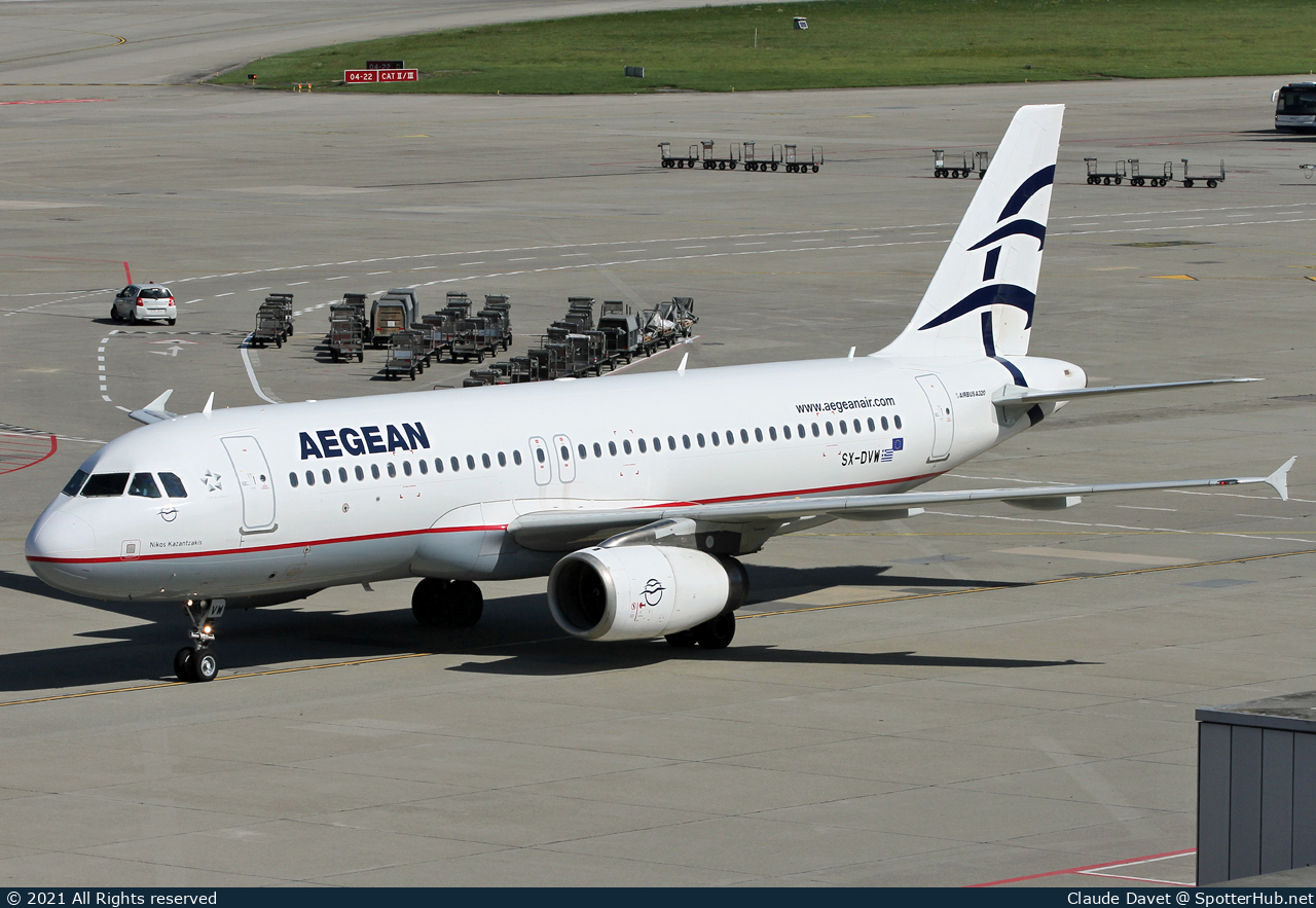 Photo of SX-DVW - Airbus A320-232 operated by Aegean Airlines