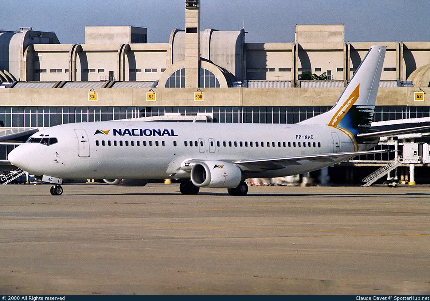 Photo of PP-NAC - Boeing 737-4Y0 operated by Nacional Transportes Aéreos