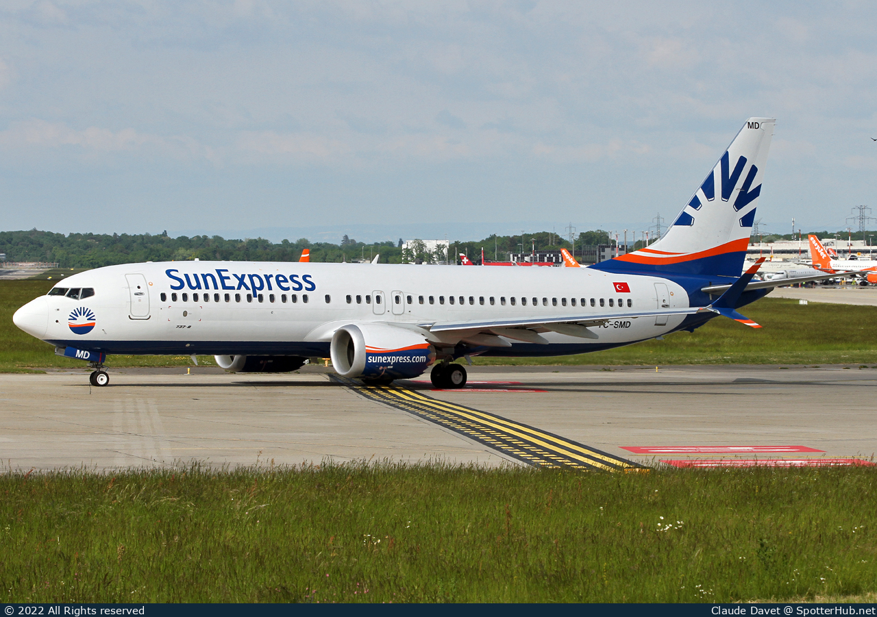Photo of TC-SMD - Boeing 737 MAX 8 operated by SunExpress