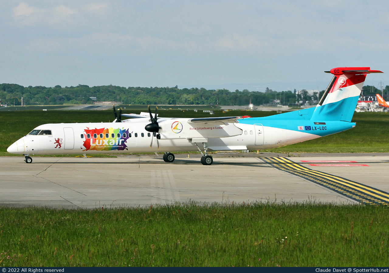 Photo of LX-LQC - Bombardier DHC-8-402 Dash 8 Q400 operated by Luxair