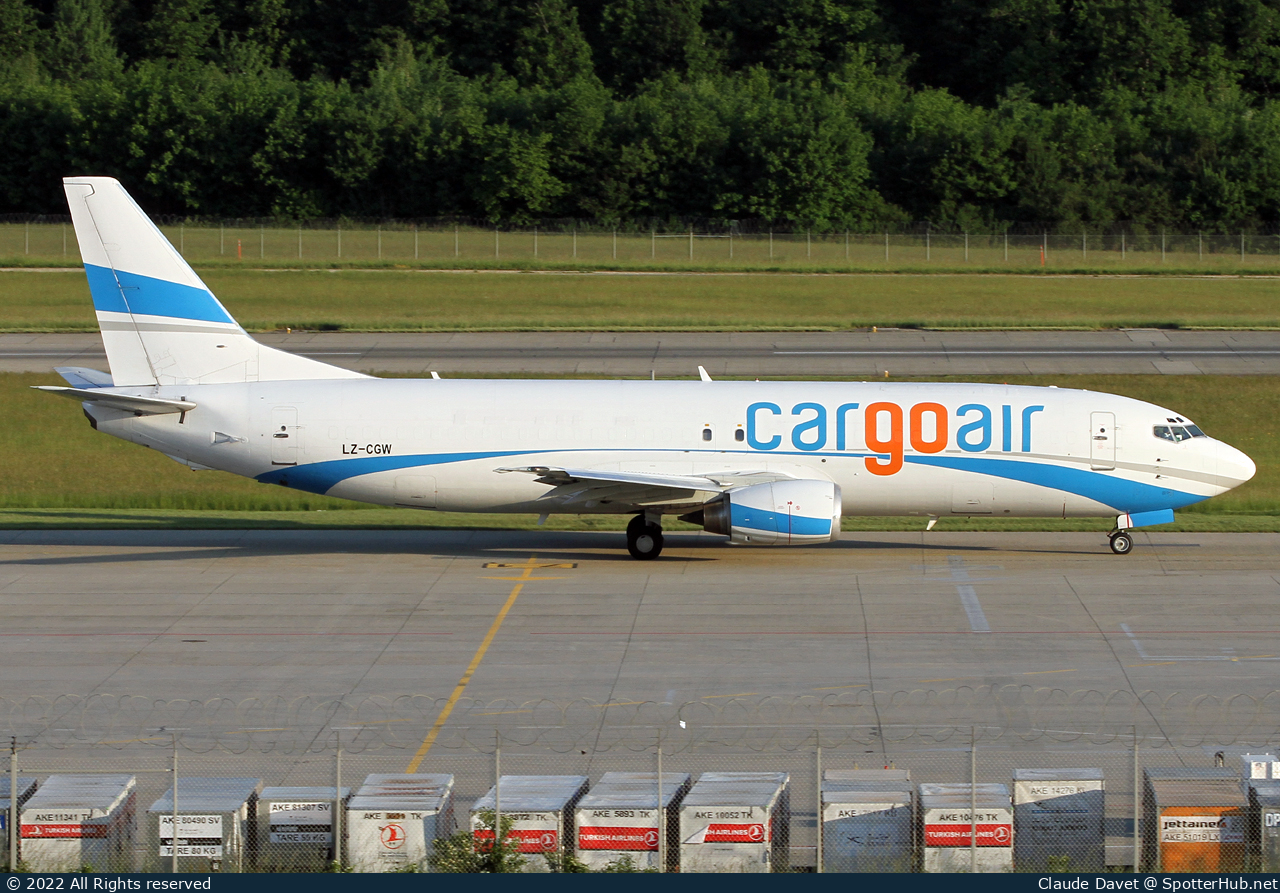 Photo of LZ-CGW - Boeing 737-46J(SF) operated by Cargoair