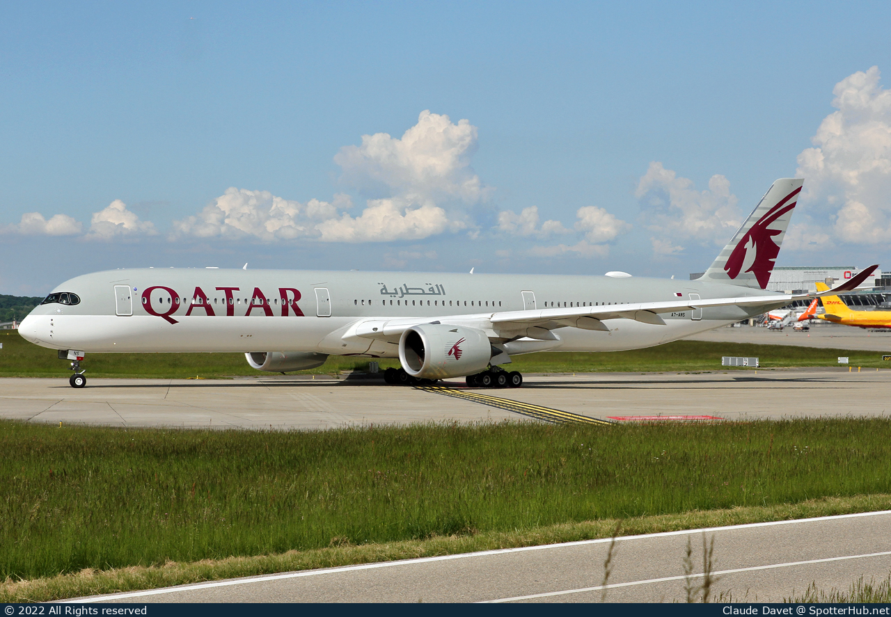 Photo of A7-ANS - Airbus A350-1041 operated by Qatar Airways