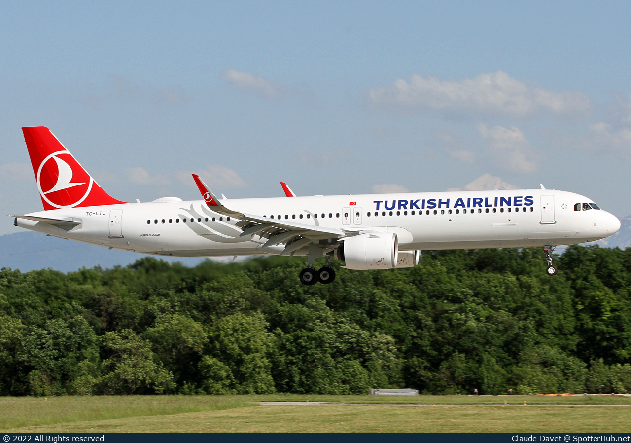 Photo of TC-LTJ - Airbus A321-271NX operated by Turkish Airlines